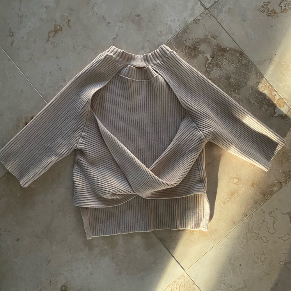 Naadam Twist Open Back Sweater - image 2